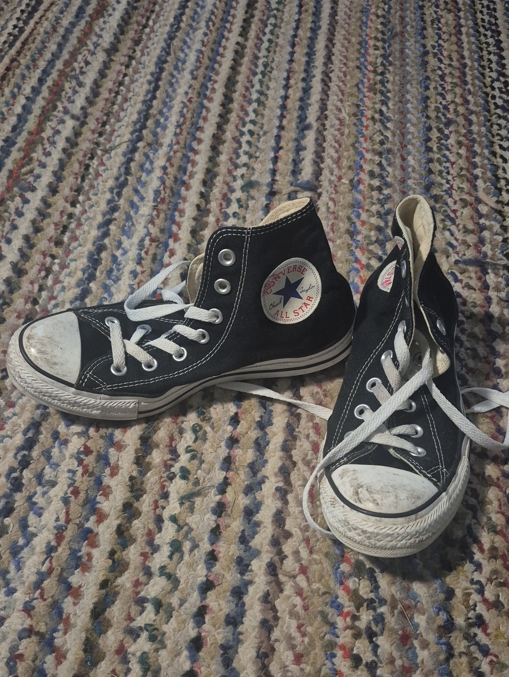 Converse Black & White Kids High-Top Sneakers